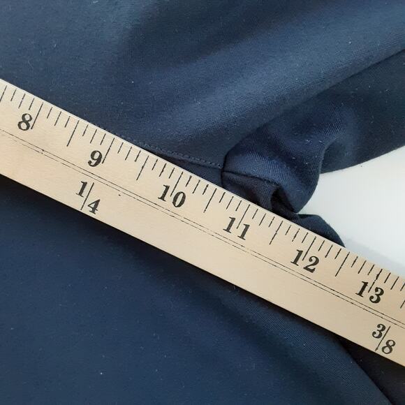 Soft Surroundings Perfect Ponte Knit Straight Leg Pants Navy Blue S Pull On - Picture 11 of 12